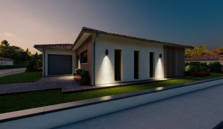 votre maison de 86m2 sur un terrain de 450m2 sur la commune de Le Taillan-Médoc au prix de 320000&euro; avec Alpha Constructions